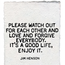 Load image into Gallery viewer, Handmade Paper Print - Jim Henson