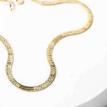 Load image into Gallery viewer, PROGRESS NOT PERFECTION Herringbone Necklace
