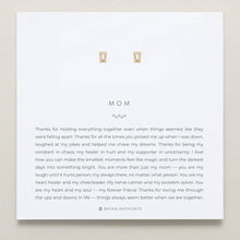 Load image into Gallery viewer, Mom Baguette Stud Earrings