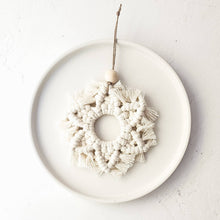 Load image into Gallery viewer, Macrame Snowflake Ornaments