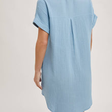 Load image into Gallery viewer, Button Up Shirt Dress