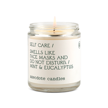 Load image into Gallery viewer, Self Care (Mint & Eucalyptus) Glass Jar Candle