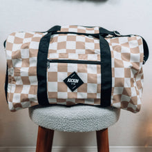Load image into Gallery viewer, Tan Check Weekender Duffle