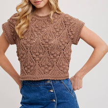 Load image into Gallery viewer, Knit Short Sleeved Sweater