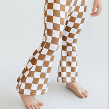 Load image into Gallery viewer, Checkered Flare Pants | Copper