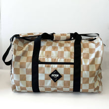 Load image into Gallery viewer, Tan Check Weekender Duffle