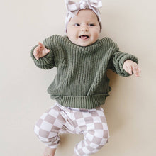 Load image into Gallery viewer, Checkered Leggings | Latte