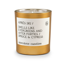 Load image into Gallery viewer, Apres Ski (Spruce & Cypress) Gold Tumbler Candle