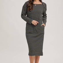 Load image into Gallery viewer, Striped Knit Midi Dress