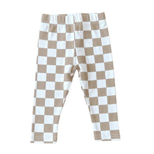 Load image into Gallery viewer, Checkered Leggings | Latte