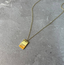 Load image into Gallery viewer, Strong as a mother® Gold Tag Necklace