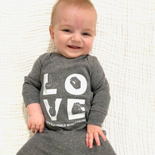 Load image into Gallery viewer, LOVE Long Sleeve Baby One Piece
