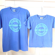 Load image into Gallery viewer, Advocate. Resilience. Never Give Up Garment-dyed Tee (youth + adult)