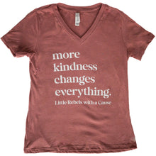 Load image into Gallery viewer, More Kindness Changes Everything. Women's V-neck