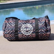 Load image into Gallery viewer, Advocate. Resilience. Never Give Up. Duffle Bags