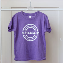 Load image into Gallery viewer, Advocate. Resilience. Never Give Up. Toddler Tees