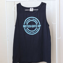 Load image into Gallery viewer, Advocate. Resilience. Never Give Up. Tanks (youth + adult)