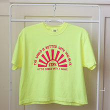 Load image into Gallery viewer, The World is Better with You in it. Garment-Dyed Boxy Tees