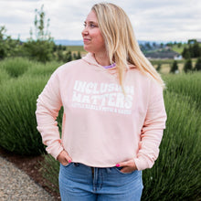 Load image into Gallery viewer, Inclusion Matters. Women's Boxy Hoodie ~ SALE