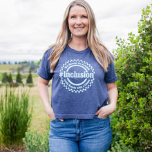 Load image into Gallery viewer, We Should Be Friends.#Inclusion Boxy Crew ~ Navy ~ SALE