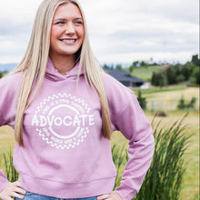 Load image into Gallery viewer, Advocate. Stand Up & Stand Together. Women's Boxy Hoodie