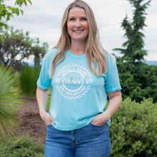 Load image into Gallery viewer, Advocate. Resilience. Never Give Up. Boxy Tee ~ SALE