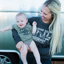 Load image into Gallery viewer, Inclusion Means EVERYbody Raglan Sweatshirt