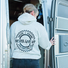 Load image into Gallery viewer, Advocate. Resilience. Never Give Up. Zip Hoodie
