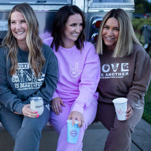 Load image into Gallery viewer, I LOVE YOU Garment- Dyed Crewneck & Hoodie