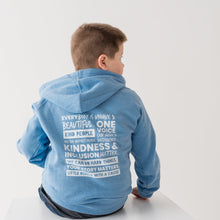 Load image into Gallery viewer, Little Rebels Mantra Zip Hoodie ~ Youth