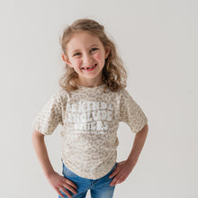 Load image into Gallery viewer, Be Kind & Include Others Toddler Crew ~ Natural Leopard
