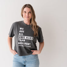 Load image into Gallery viewer, We Are All More Alike than Different Women's Boxy Crew
