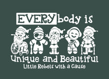 Load image into Gallery viewer, EVERYbody is Unique & Beautiful Raglan Sweatshirt