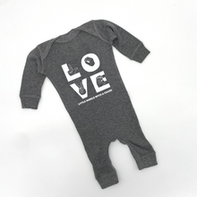 Load image into Gallery viewer, LOVE Long Sleeve Baby One Piece