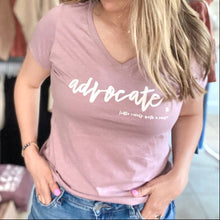 Load image into Gallery viewer, Advocate. Women's Triblend V-neck