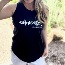 Load image into Gallery viewer, Advocate. Women's Tank Top ~ Black