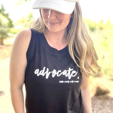 Load image into Gallery viewer, Advocate. Women's Tank Top ~ Black