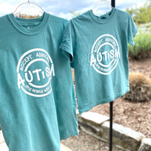 Load image into Gallery viewer, Autism Accept & Advocate Garment-Dyed Crew (youth + adult)