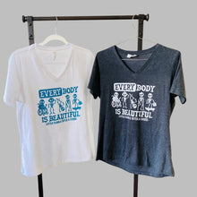 Load image into Gallery viewer, EVERYbody is BEAUTIFUL. Women's V-neck Tees