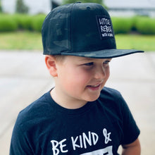 Load image into Gallery viewer, Little Rebels with a Cause Black Camo Hat
