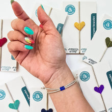 Load image into Gallery viewer, Macrame Heart Adjustable Bracelet