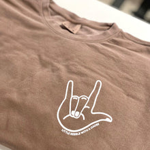 Load image into Gallery viewer, I LOVE YOU Garment- Dyed Crewneck ~ Cocoa