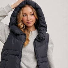 Load image into Gallery viewer, Puffer Hooded Vest
