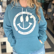 Load image into Gallery viewer, Stand Up & Stand Together Hoodie ~ Teal CJF x LR