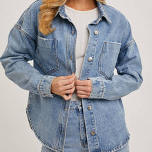 Load image into Gallery viewer, Dolphin Hem Denim Jackets