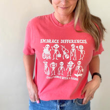 Load image into Gallery viewer, Embrace Differences. Garment-Dyed Tees