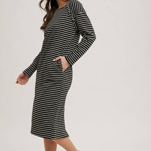 Load image into Gallery viewer, Striped Knit Midi Dress