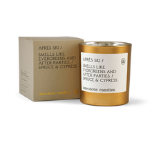 Load image into Gallery viewer, Apres Ski (Spruce & Cypress) Gold Tumbler Candle