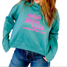 Load image into Gallery viewer, Raise them Kind. Crop Hoodie
