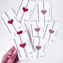 Load image into Gallery viewer, Macrame Heart Adjustable Bracelet